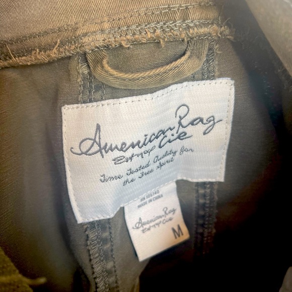 American Rag Drapey Military Olive Green Jacket. FUN!! Size M - Picture 5 of 6